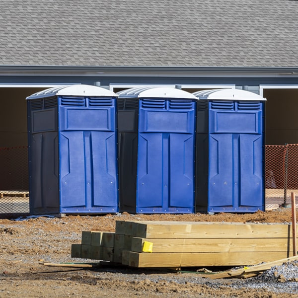 is there a specific order in which to place multiple porta potties in Marysville IN